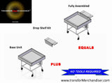Stainless Steel Drop Shelf Kit - the transforMerchandiser - 7