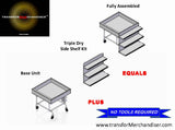 Triple Dry Side Shelf Kit - the transforMerchandiser - 7
